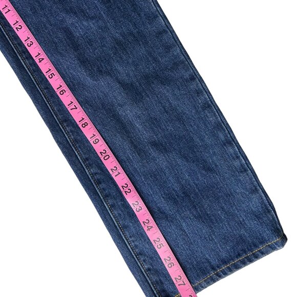 Lands'end Straight Leg Women's Jeans Denim Dark Indigo - Size 8 (Petite) - Picture 8 of 8